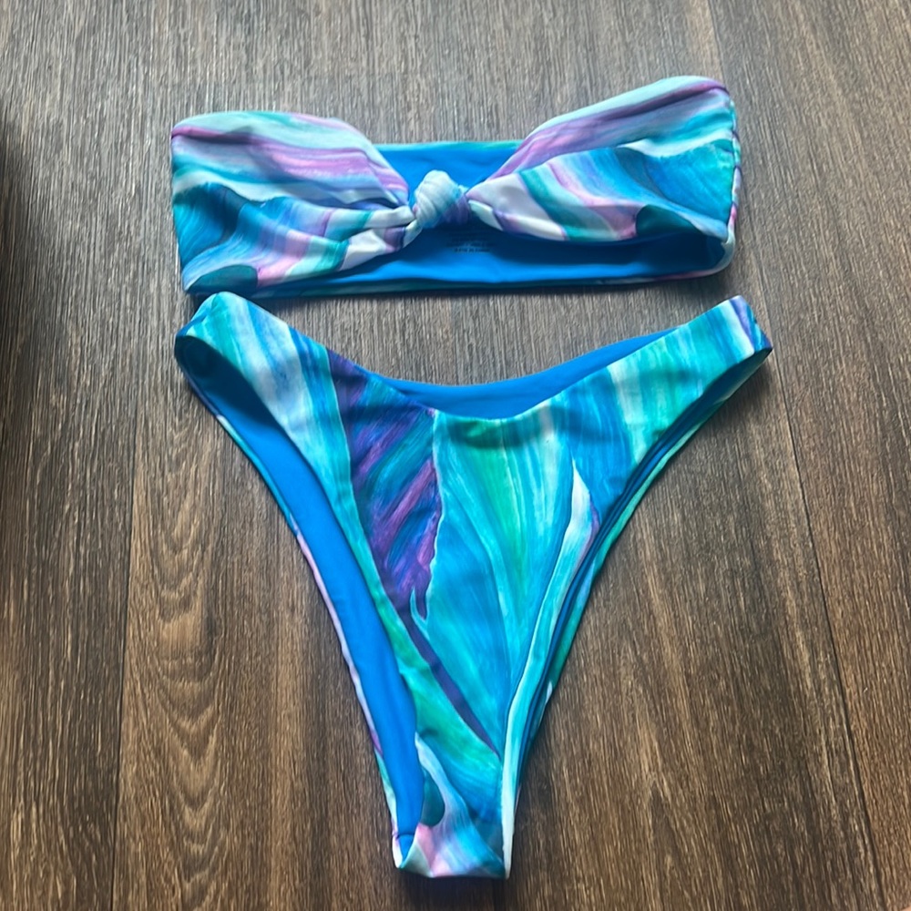 Farai London Blue and Purple Bikini